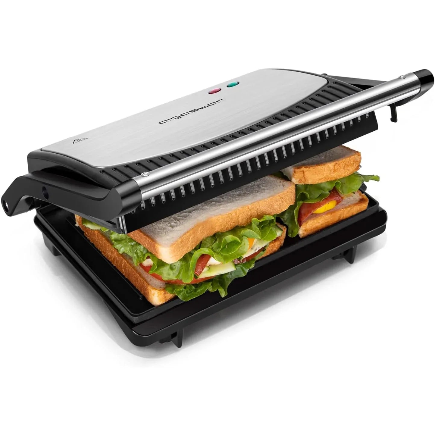 Aigostar York 800W Stainless Steel Panini Press Deep Fill - Gomix Brands Outlet